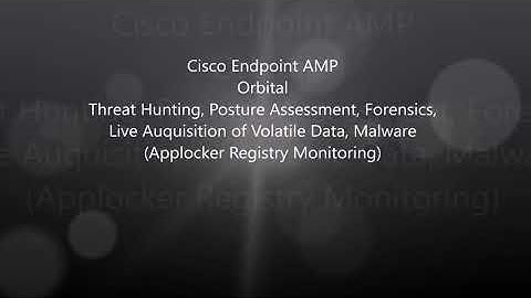 Cisco Endpoint AMP: Orbital Threat Hunting - Applocker Registry Monitoring