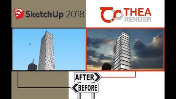 Thea Render 2.0 Skyscraper In SketchUp 2018
