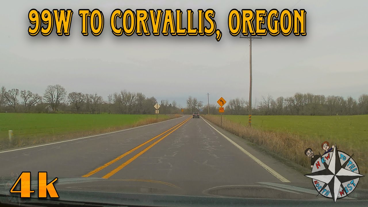 4k Driving Video Junction City, Oregon to Corvallis Dash Cam