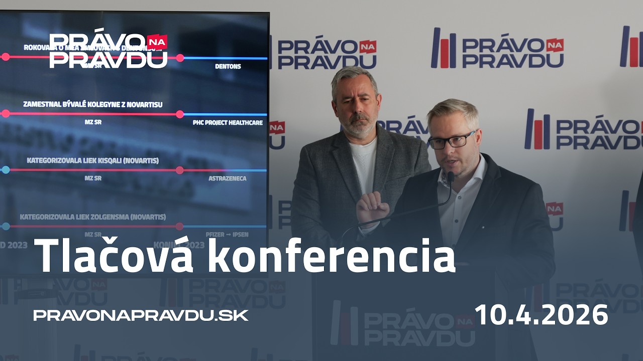 Tlačová konferencia | ORGANIZOVANÝ ZLOČIN V ZDRAVOTNÍCTVE: 300 MILIÓNOV EUR UKRADNUTÝCH PACIENTOM!