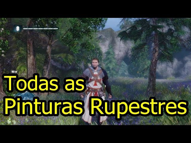 Assassin's Creed - Rogue Remastered - Todas as Pinturas Rupestres + A Lenda  da Mulher Celeste 