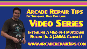 Arcade Repair Tips - Installing A 412-in-1 Multigame Board (In A JAMMA Cabinet)