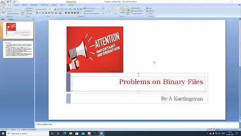 CBSE -  Class XII - Binary File - Problems
