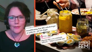 Avbokade julbord blir julmat till hemlösa: ”Finns ett stort behov” | Efter fem | TV4 & TV4 Play Avbokade julbord blir julmat till hemlösa: ”Finns ett stort behov” | Efter fem | TV4 & TV4 Play