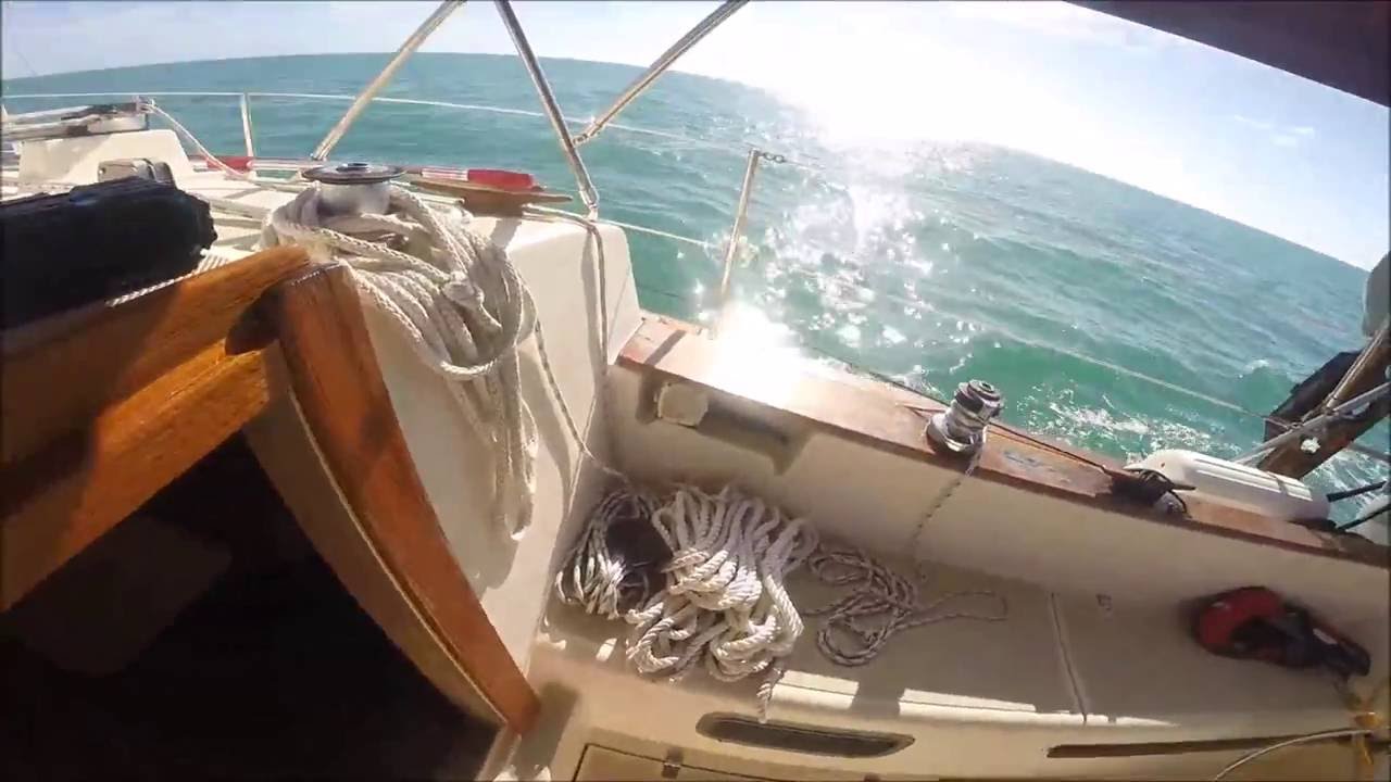 Salty Abandon #14 - Sailing Florida Bay in my Island Packet 27 heading North Returning from Key West
