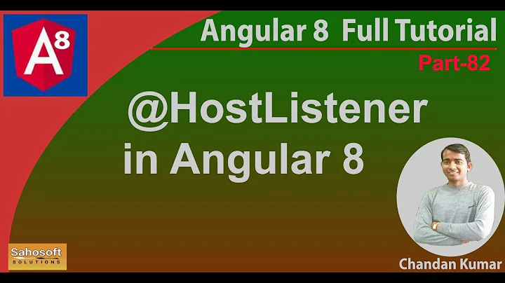 @hostListener in Angular 8 | Angular 8 Tutorial in Hindi