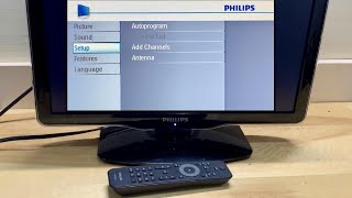 Philips TV- Run a channel scan Auto program for over the air antenna channels screenshot 1