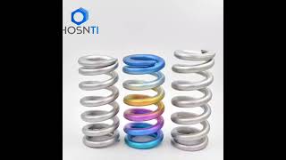 Anodized Titanium Coil Spring for Downhill Racing