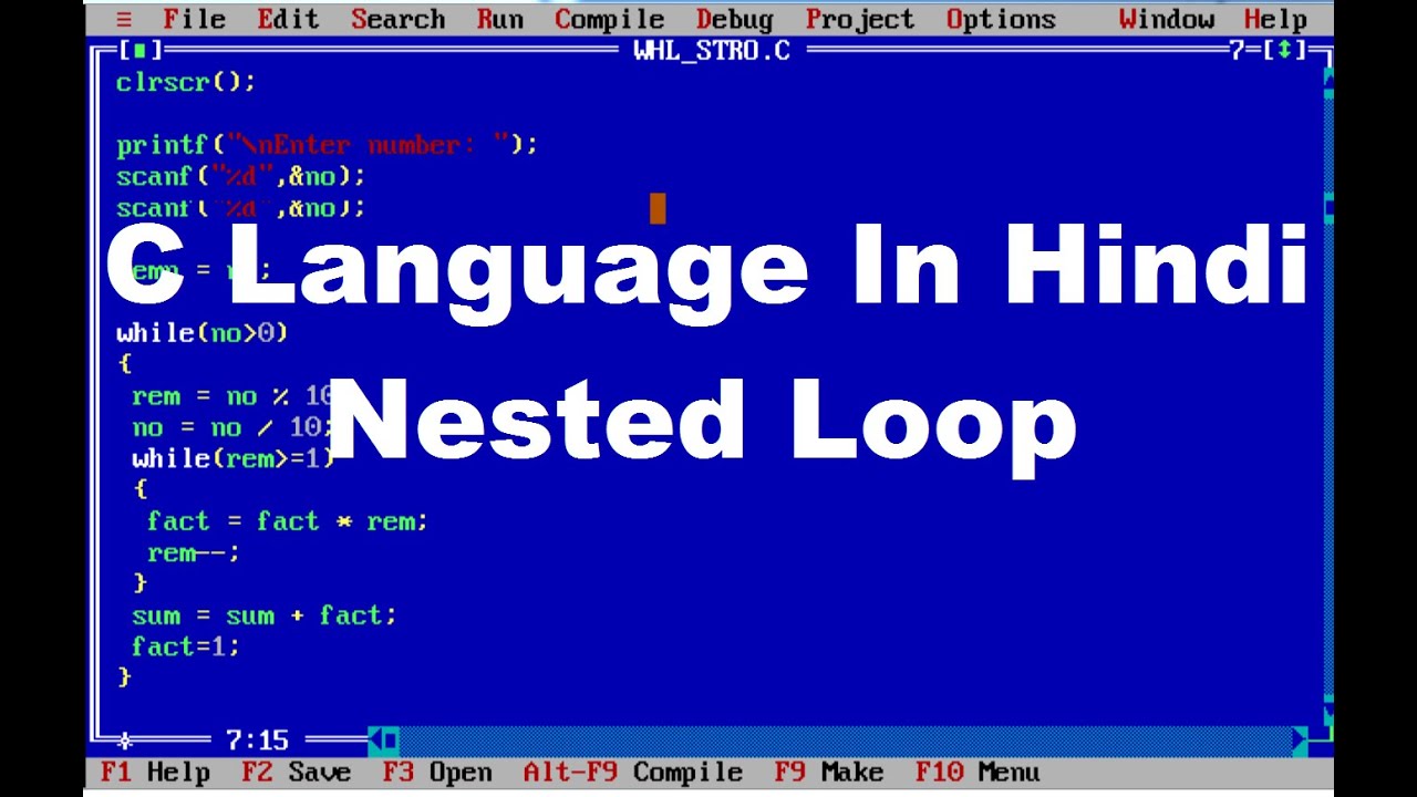 C Programming Language Tutorial In Hindi Part - 8 - YouTube