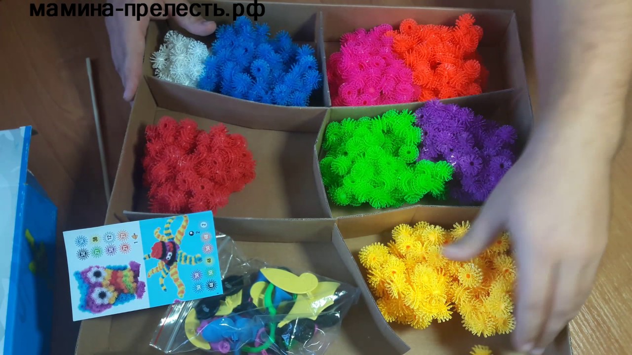 Набор конструктора липучки Банчемс (Bunchems) 800+  Обзор от мамина-прелесть.рф