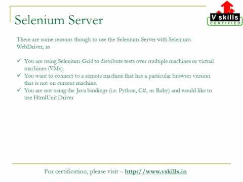 WebDriver and the Selenium-Server
