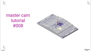 master cam master cam beginner tutorial #008|cavity plate