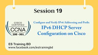 CCNA 200-301 |  How to Configure IPv6 DHCP Server on CISCO | Lesson 4 | IPv6 Addressing & Subnetting