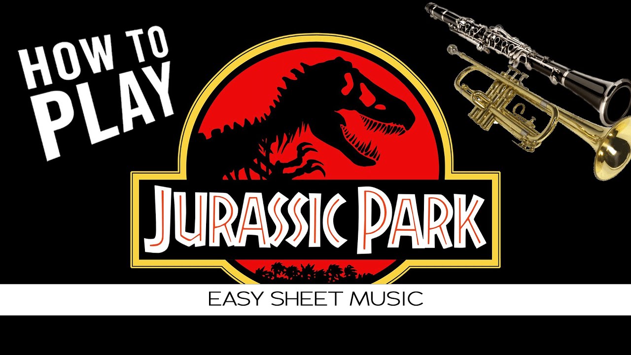 Clarinet Trumpet "Jurassic Park" EASY Sheet Music - YouTube