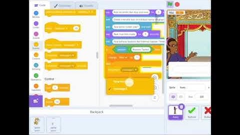 Tugas Informatika, Tutorial membuat animasi Quizz di aplikasi Scratch.