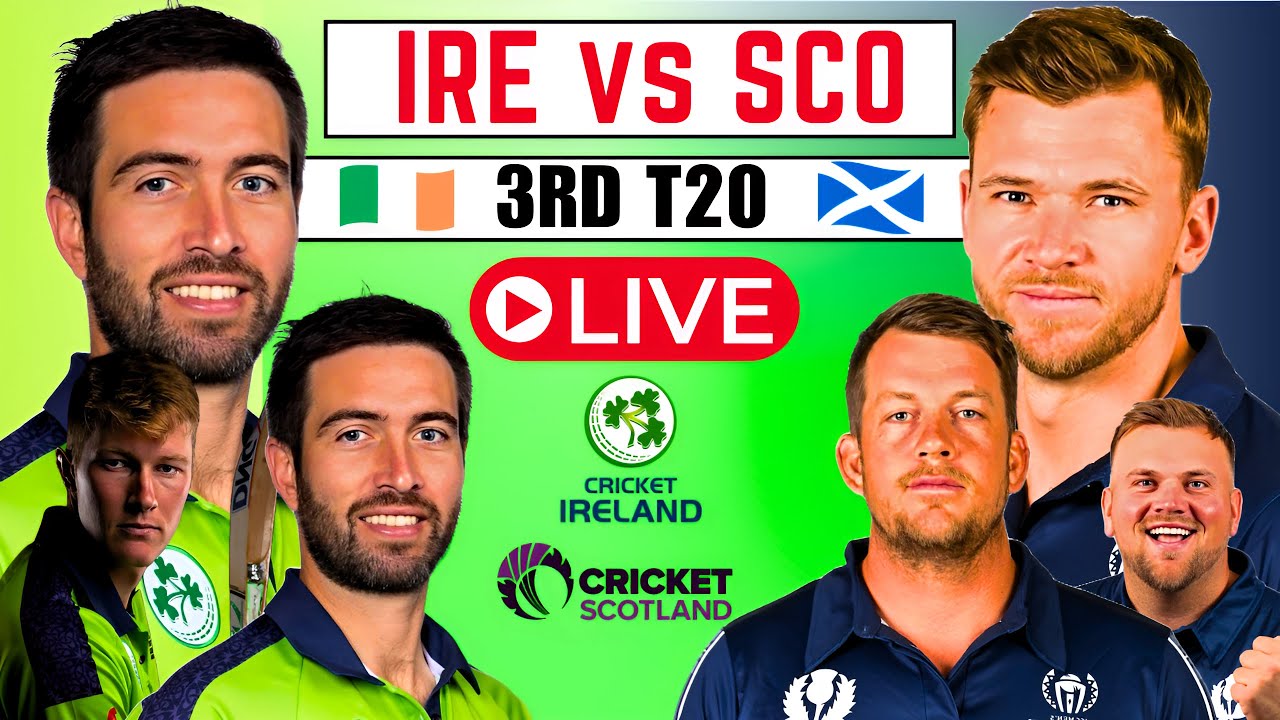 IRE vs SCO live match Ireland vs Scotland live ECN Netherlands T201