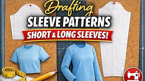 HOW TO DRAFT A BASIC LONG AND SHORT SLEEVE PATTERN ||Beginner tutorial
