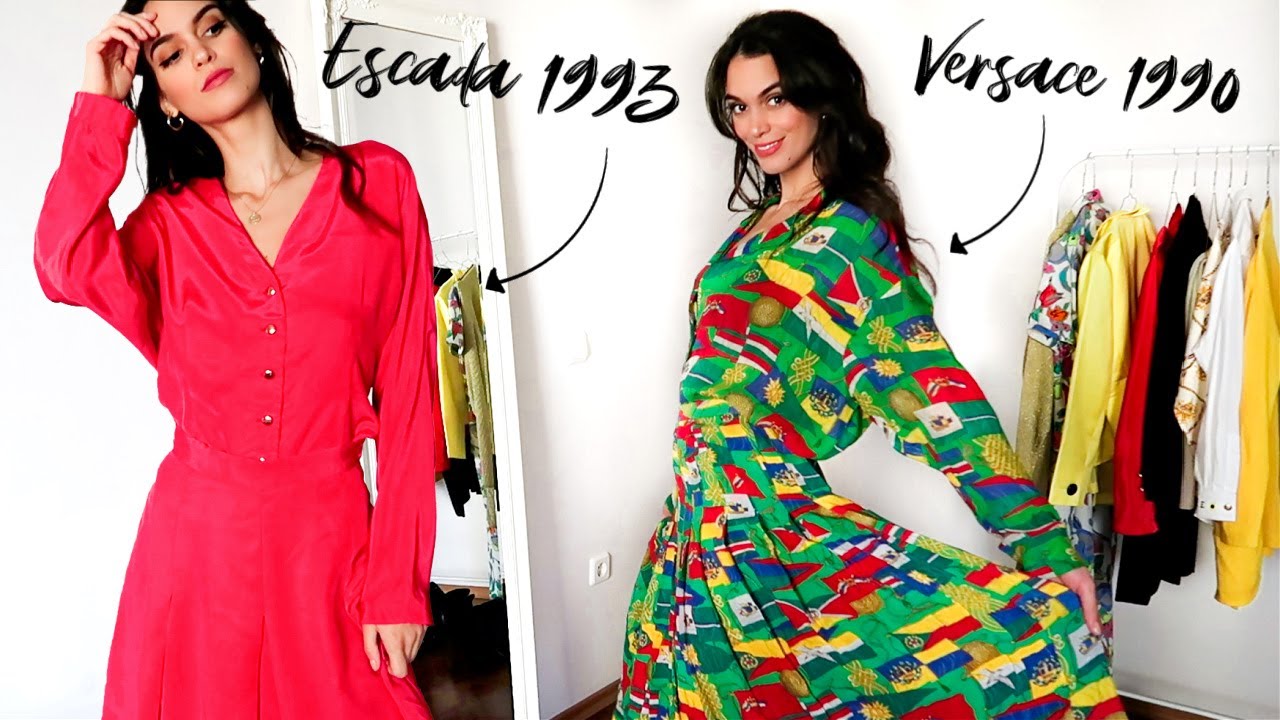 Trying On My Mum's Designer Clothing From the 90's | Vintage Clothing Try On Haul 2020