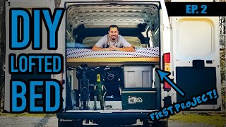 DIY Lofted Bed - 2021 Ram Promaster 3500 Camper Van Build - Ep2 DIY Lofted Bed - 2021 Ram Promaster 3500 Camper Van Build - Ep2