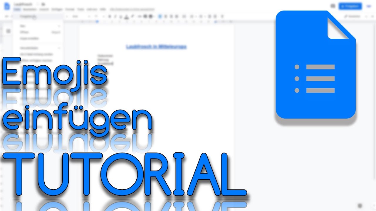 Emojies einf gen google docs tutorial youtube