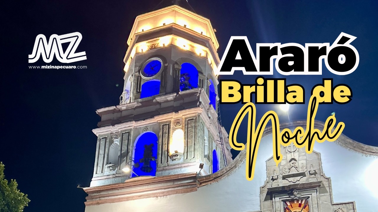 Araró brilla en la noche | Fiestas del Señor de Araró - YouTube