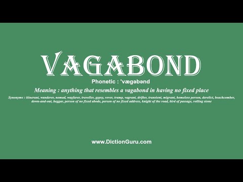 How To Pronounce Vagabond With Meaning, Phonetic, Synonyms And Sentence Examples