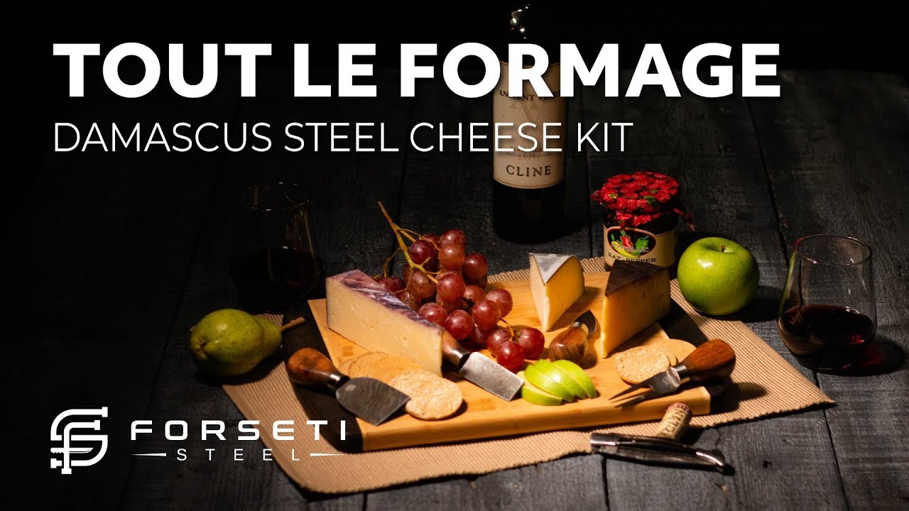 Tout le Fromage Damascus Steel Cheese Knife Set