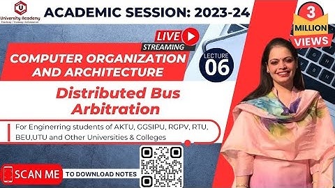 COA6: Distributed Bus Arbitration In Computer Organization | Bus System in Computer Architecture