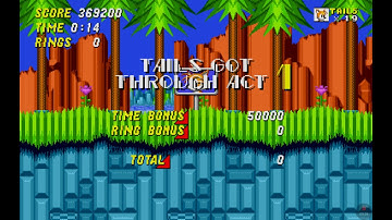 Sonic 2 (2013) speedrun (Tails) (with debug) (Part 1/2)
