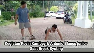 Kegiatan Kevin Kambey & Antonio Blanco Junior Saat Break Syuting