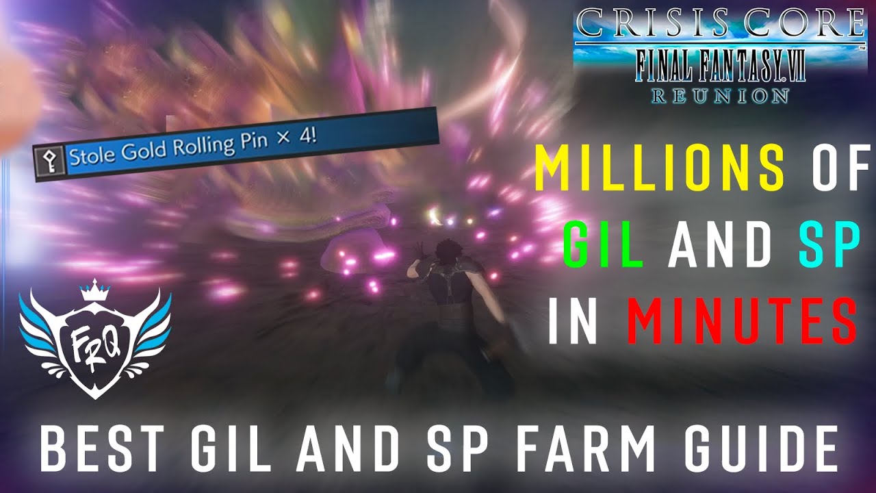 Crisis Core FFVII Reunion FASTEST Gil and SP Dual Farm Guide 1