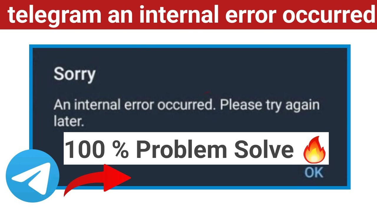 An internal error occurred please. Internal Error.