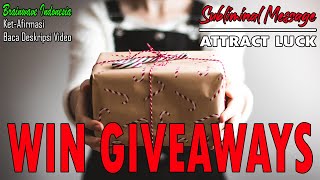 Winning a Giveaway - Law Of Lucky Magnetic Attraction | Win Subliminal Giveaway