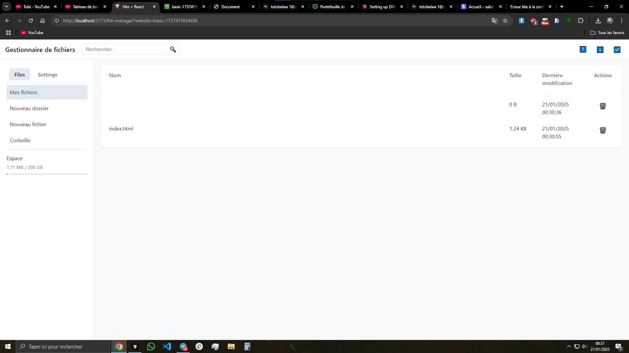 React Hosting File Manager - AWS - SUPABASE - STRIPE - YouTube