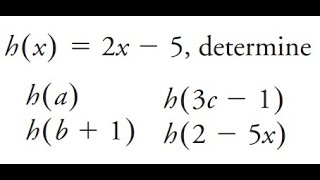 Grade 11 Functions - Function notation (Ch 1.2)