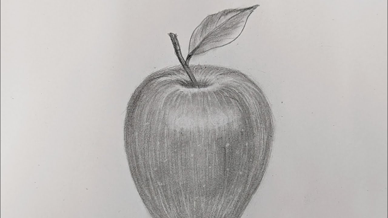 how to draw a Apple easy way drawing || artzone || - YouTube