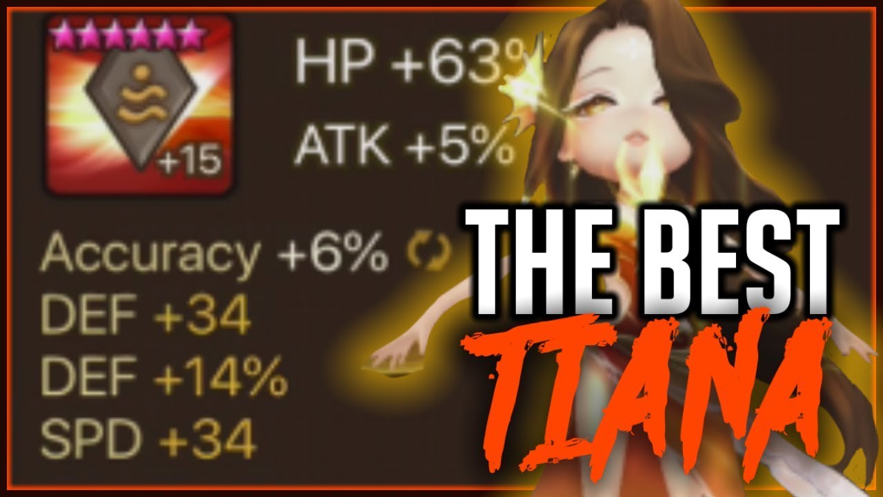 The FASTEST Tiana in Summoners War (Wind Polar Queen)
