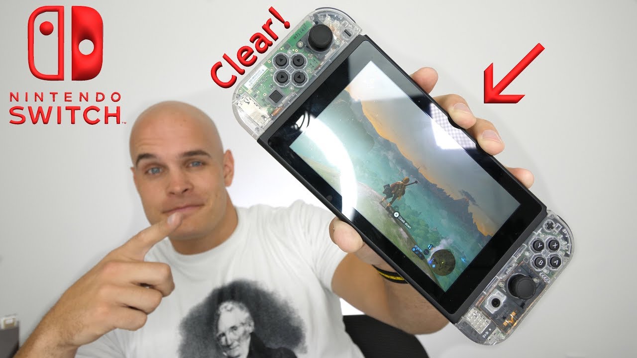 Nintendo Switch Clear Edition Diy Transparent Switch Youtube