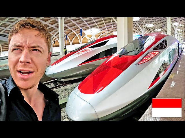 FIRST CLASS on Jakarta's Bullet Train (Not what I Expected!) 🇮🇩 class=