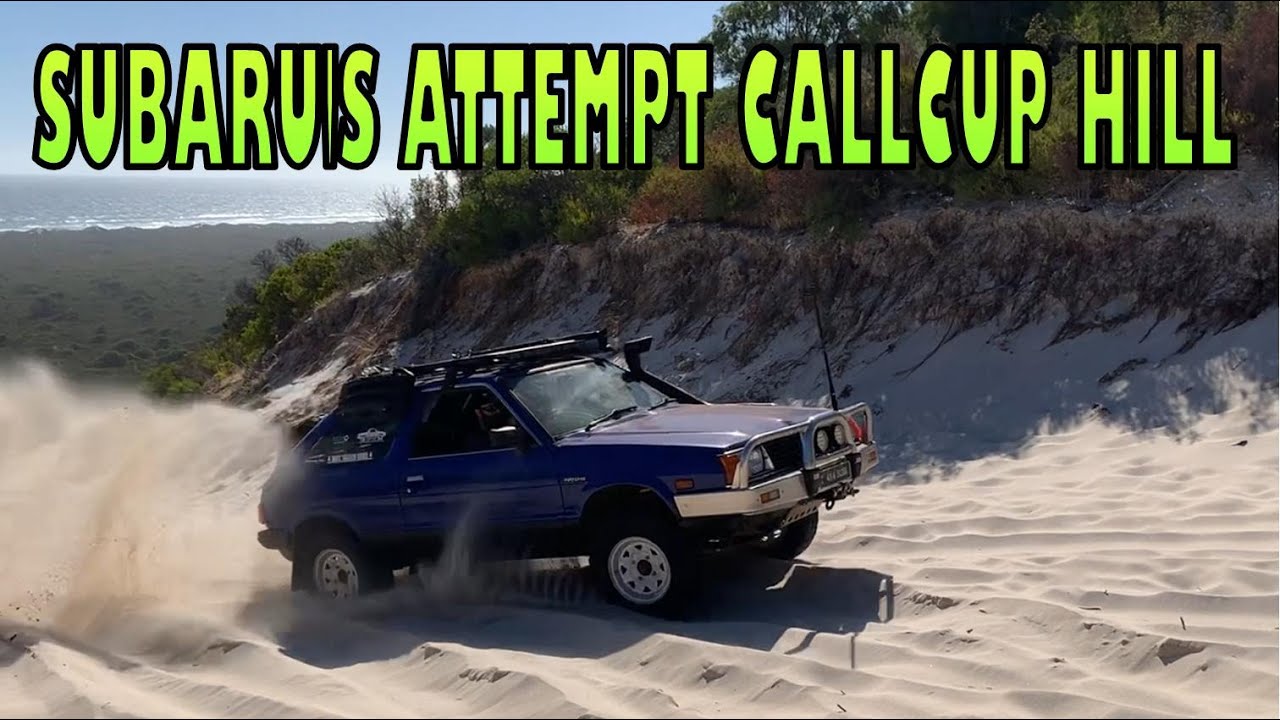 Попытка Subaru преодолеть холм Коллкап — одну из самых длинных песчаных дюн Австралии