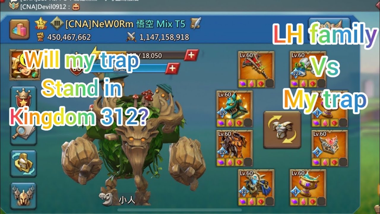 Mythic Rally trap in Kingdom 312 Lords mobile - YouTube