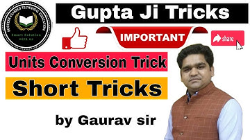 Short trick for converting any units || guptaji trick || Mechanical by gaurav sir