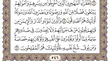 سورة الحشر مكتوبة / محمد أيوب