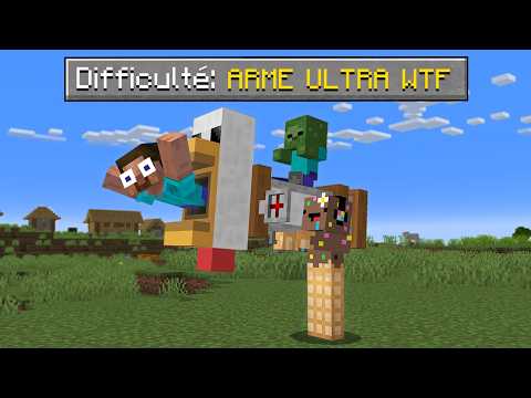 J'ai ajouté 8 ARMES COMPLÈTEMENT CHEATÉ & WTF sur Minecraft..