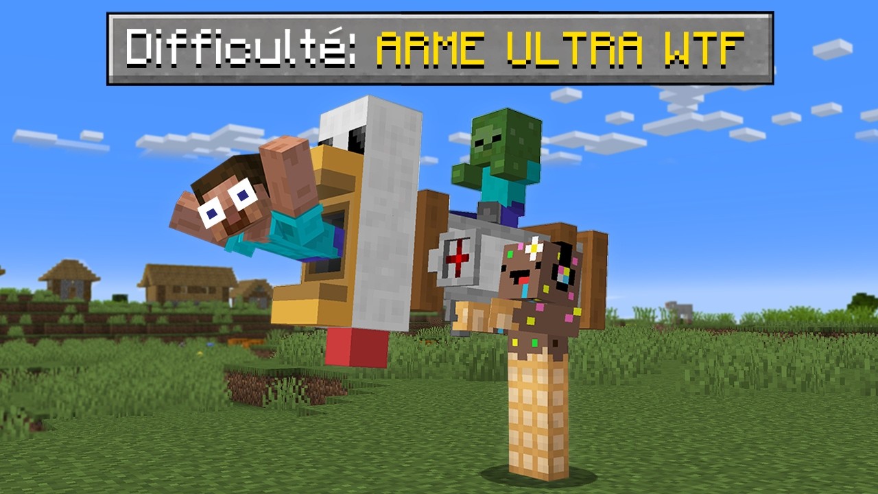 J'ai ajouté 8 ARMES COMPLÈTEMENT CHEATÉ & WTF sur Minecraft..