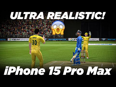 Real Cricket 24 on iPhone 15 Pro Max - IND vs AUS T20 (World Cup 23 Final Lineups) 