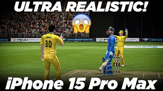 Real Cricket 24 on iPhone 15 Pro Max - IND vs AUS T20 (World Cup 23 Final Lineups) - Max Graphics screenshot 2