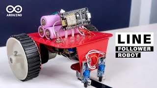 How to make a DIY ARDUINO line follower Robot at home || CREATIVE SCIENCE