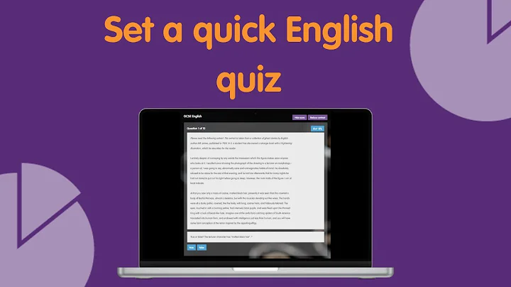 Set English homework in under 30 seconds