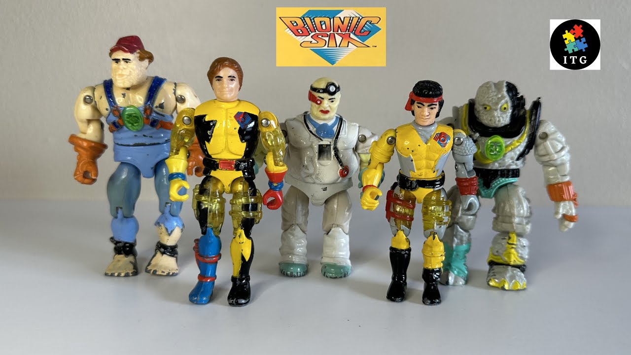 BIONIC SIX 1986 LJN Figures 6個セットのレア BIONIC SIX 1986 LJN Figures 6個セットのレア Vintage Bionic Six